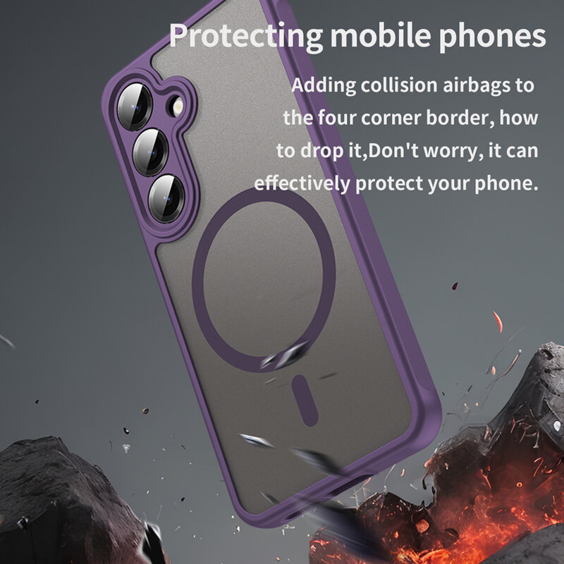 Husa Samsung Galaxy S25 Techsuit HaloFrost II MagSafe, mov