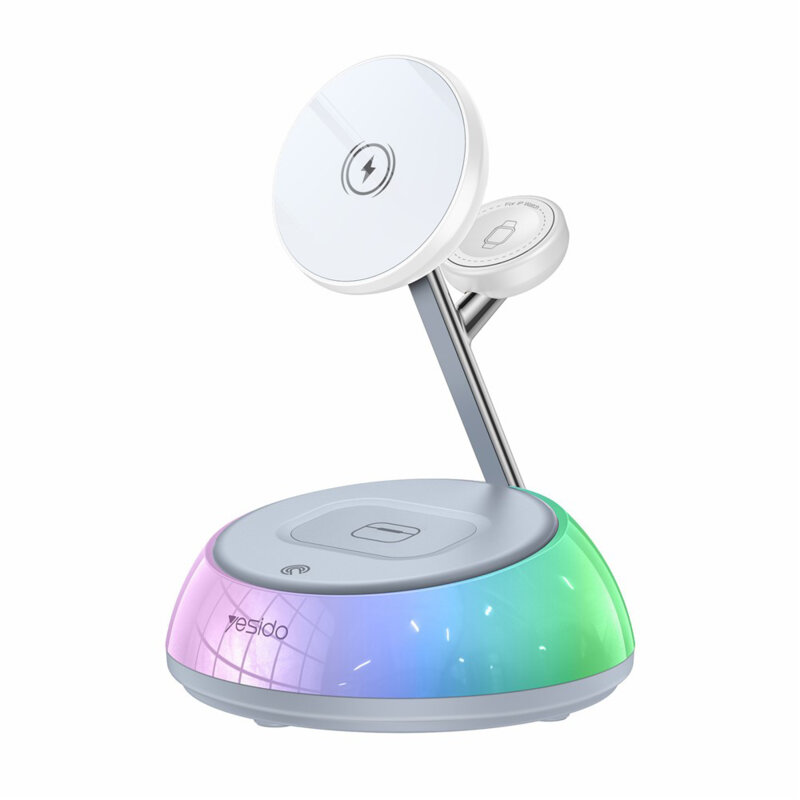 Statie incarcare wireless iPhone, Apple Watch Yesido DS31, 15W