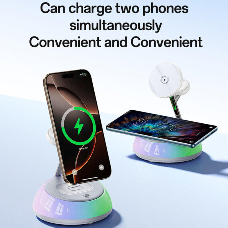 Statie incarcare wireless iPhone, Apple Watch Yesido DS31, 15W