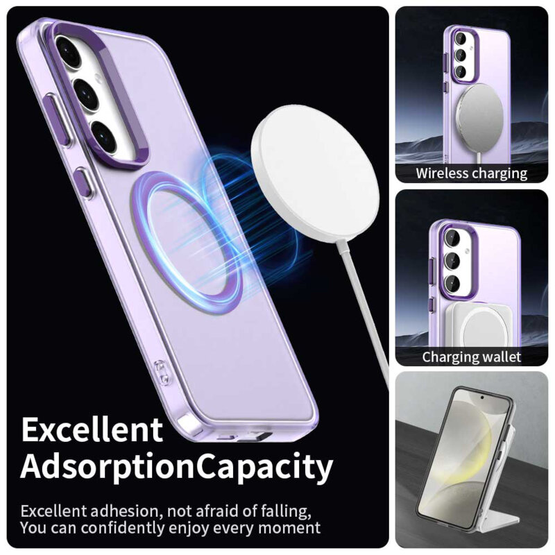 Husa Samsung Galaxy S25 Techsuit CandyCase MagSafe, mov