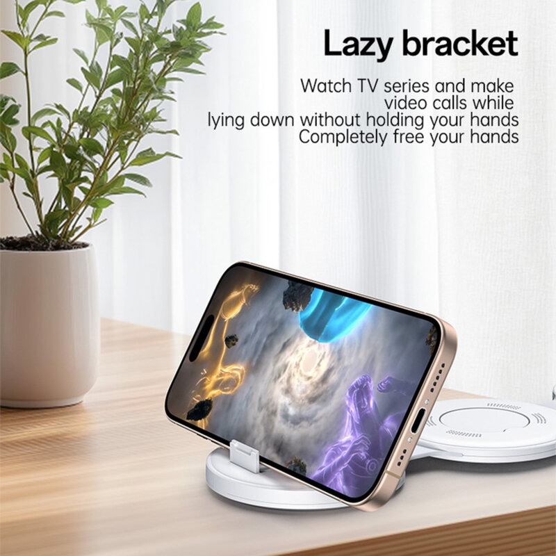 Statie incarcare wireless 5in1 pliabila Yesido DS29, 15W, alb