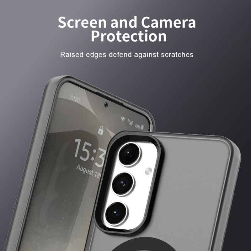 Husa Samsung Galaxy S25 Techsuit CandyCase MagSafe, negru