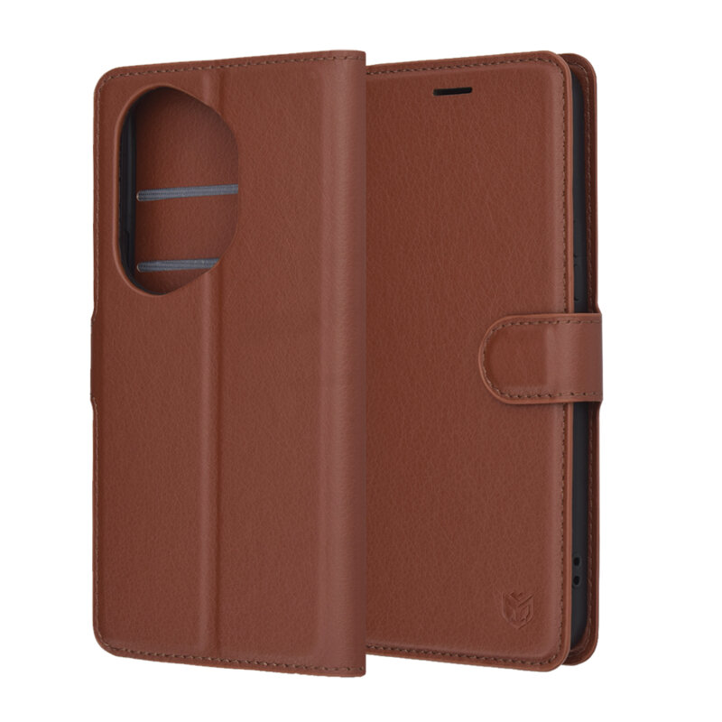Husa Honor 400 Pro Techsuit Leather Folio, maro