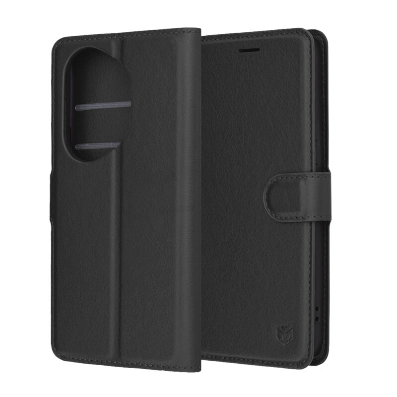 Husa Honor 400 Pro Techsuit Leather Folio, negru