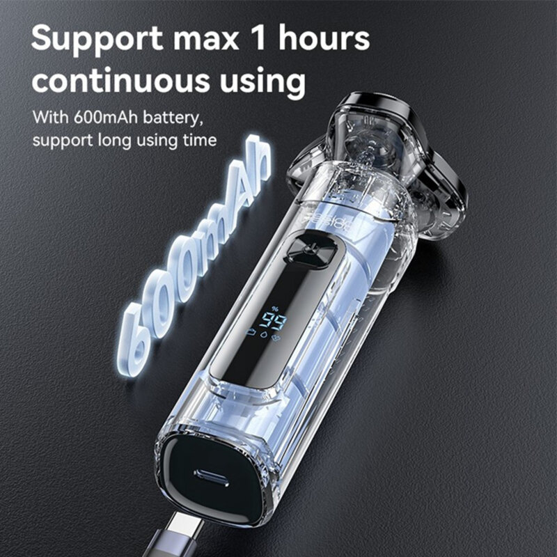 Aparat de ras electric cu 3 capete mobile Yesido MG05, negru