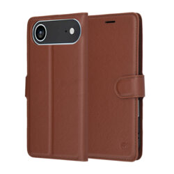 Husa iPhone 17 Air Techsuit Leather Folio, maro
