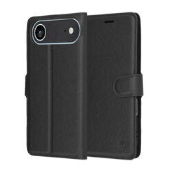 Husa iPhone 17 Air Techsuit Leather Folio, negru