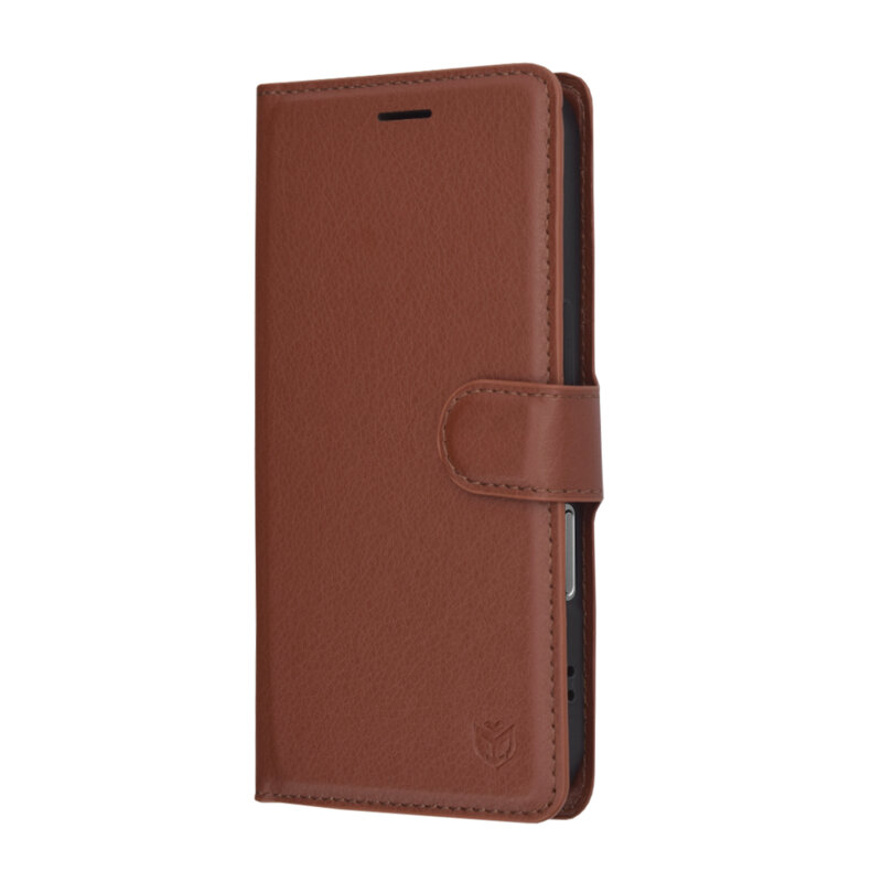 Husa iPhone 17 Techsuit Leather Folio, maro