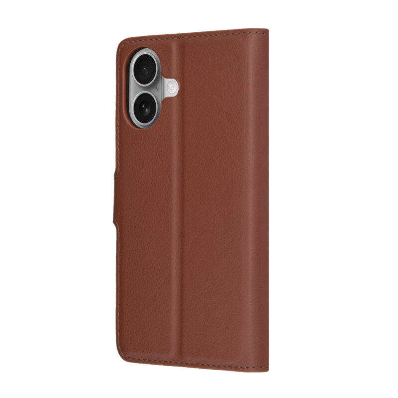 Husa iPhone 17 Techsuit Leather Folio, maro