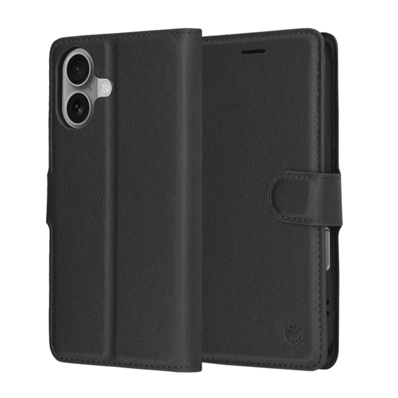 Husa iPhone 17 Techsuit Leather Folio, negru