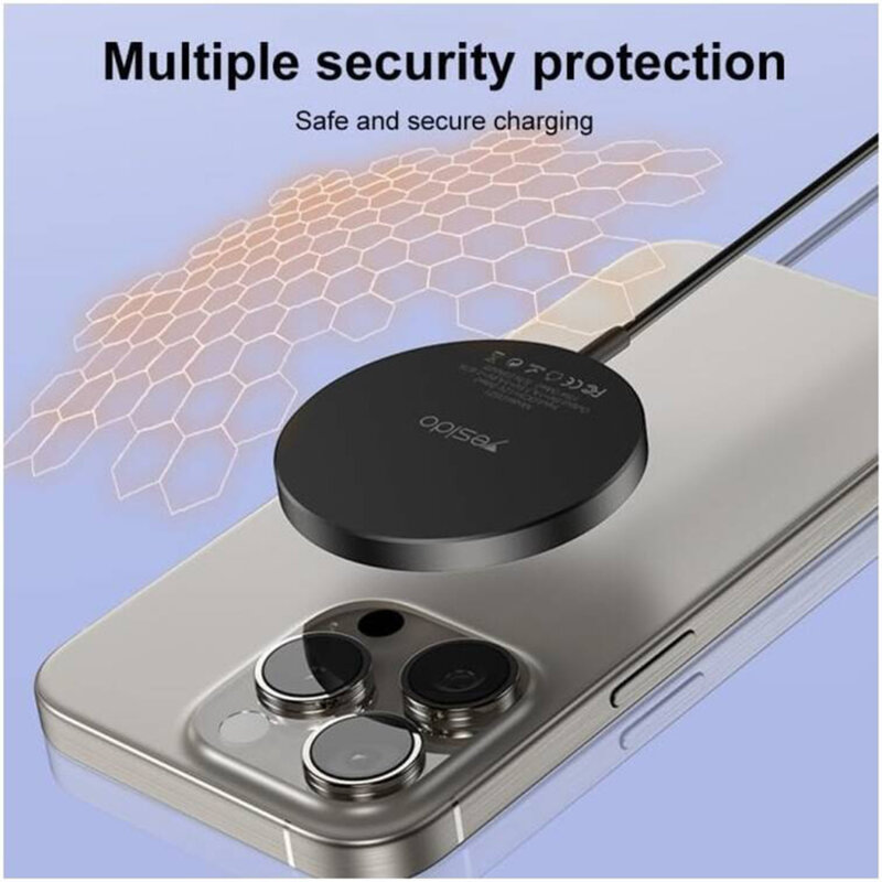 Statie incarcare wireless iPhone, magnetica Yesido DS21, 15W