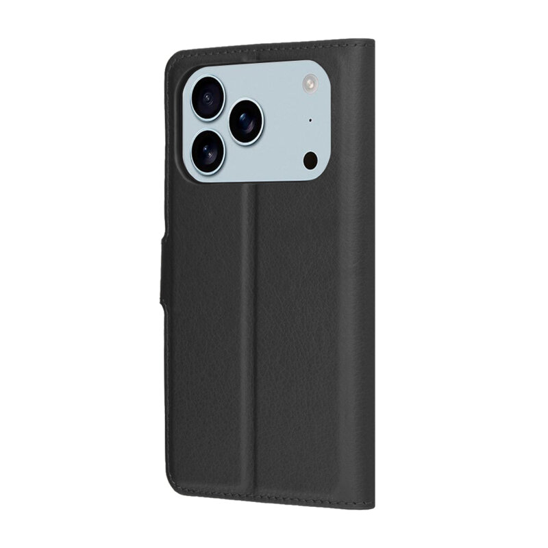 Husa iPhone 17 Pro Max Techsuit Leather Folio, negru