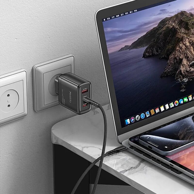 Incarcator GaN USB, tip C, telefon, tableta 65W Yesido, YC144C