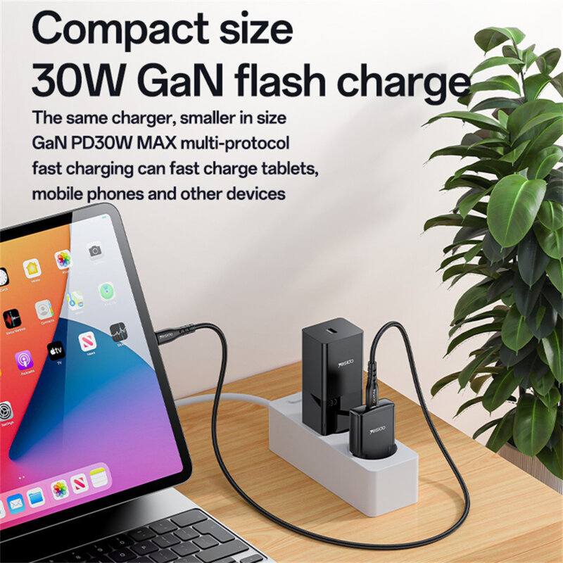 Incarcator GaN tip C Fast Charge Yesido, PD30W, YC74