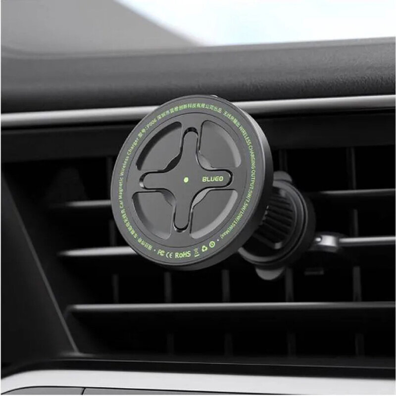 Suport auto cu incarcare wireless 15W Blueo, alb