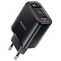Incarcator retea USB, tip C cu display Yesido, 20W, YC68