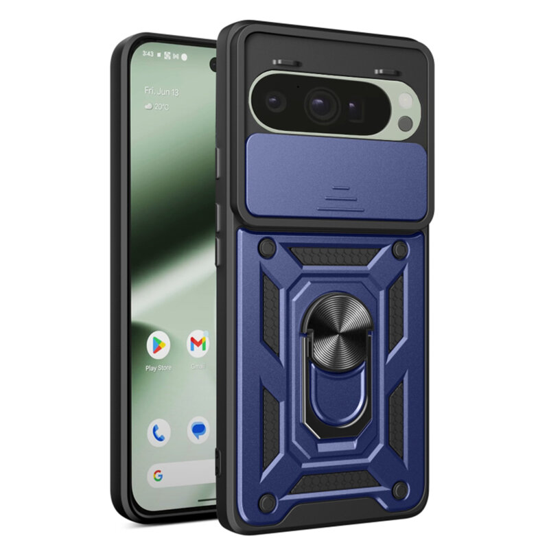 Husa Google Pixel 10 Pro protectie camera Techsuit CamShield Series, albastru