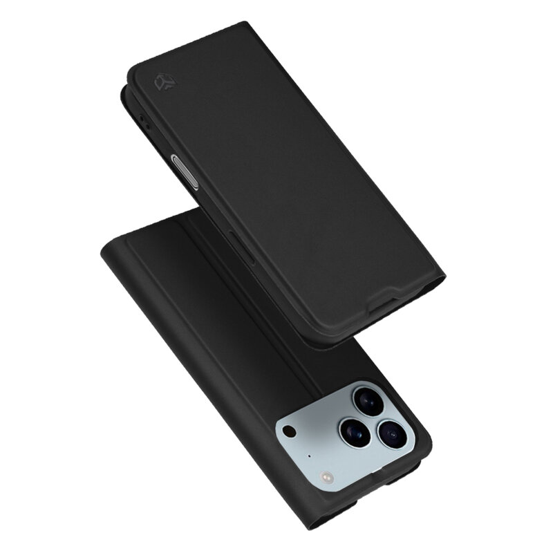 Husa iPhone 17 Pro Max Techsuit Magskin Book, negru