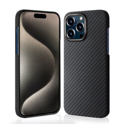 Husa iPhone 15 Pro Max Techsuit Aramid Fiber MagSafe, negru