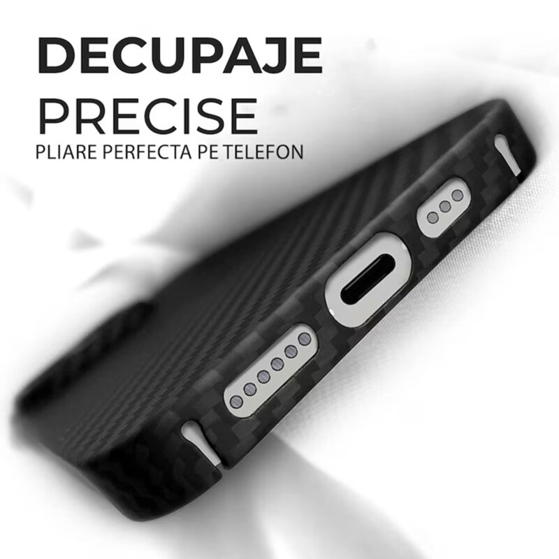 Husa iPhone 14 Pro Techsuit Aramid Fiber MagSafe, negru