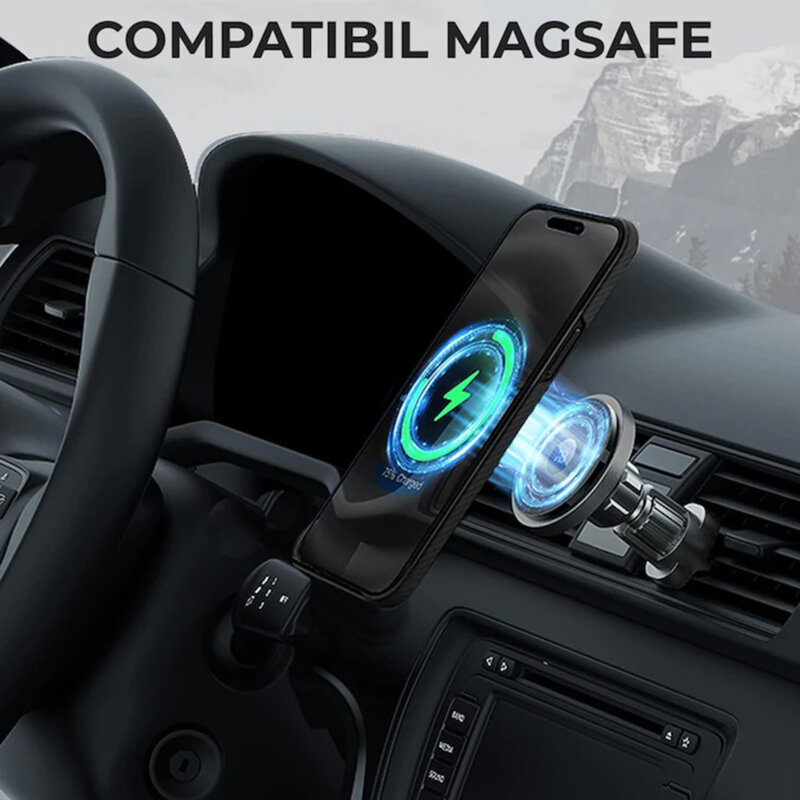 Husa iPhone 14 Pro Max Techsuit Aramid Fiber MagSafe, negru