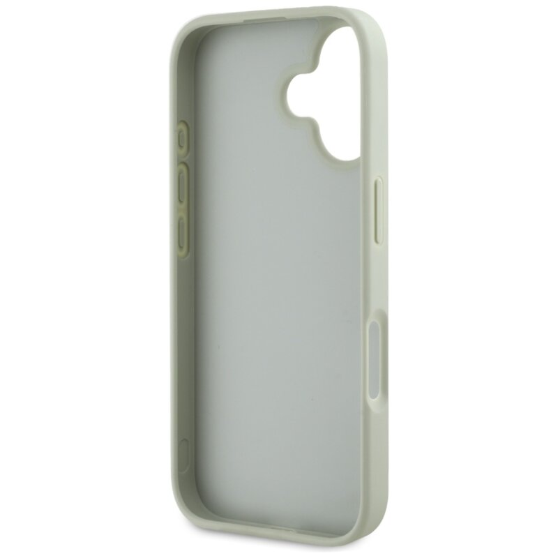 Husa originala Guess iPhone 16 Hardcase Grained Big 4G Logo Small Classic Logo, verde, GUHCP16SPGT4MBN