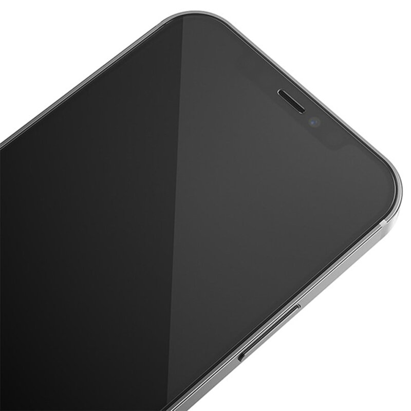 Folie iPhone 12 Pro Blueo Anti-Dust HD Glass, negru