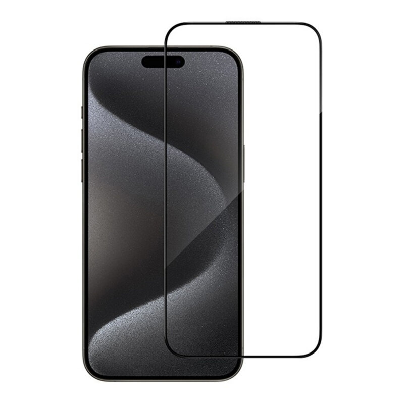 Folie iPhone 15 Pro Max Blueo Anti-Dust HD Glass, negru