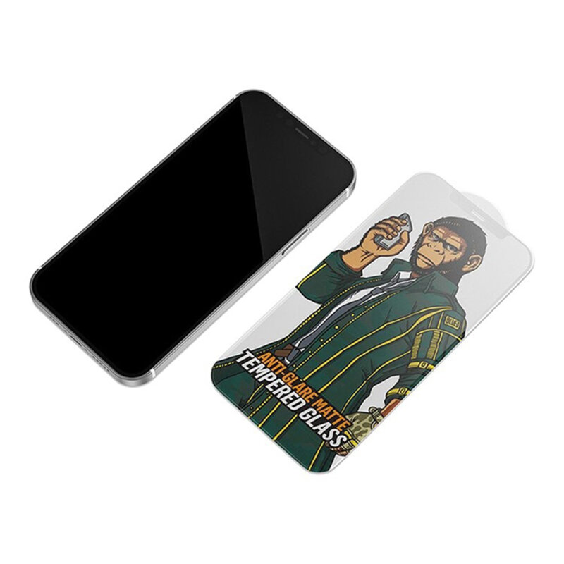 Folie iPhone X, iPhone 10 Blueo Anti-Glare Glass, negru