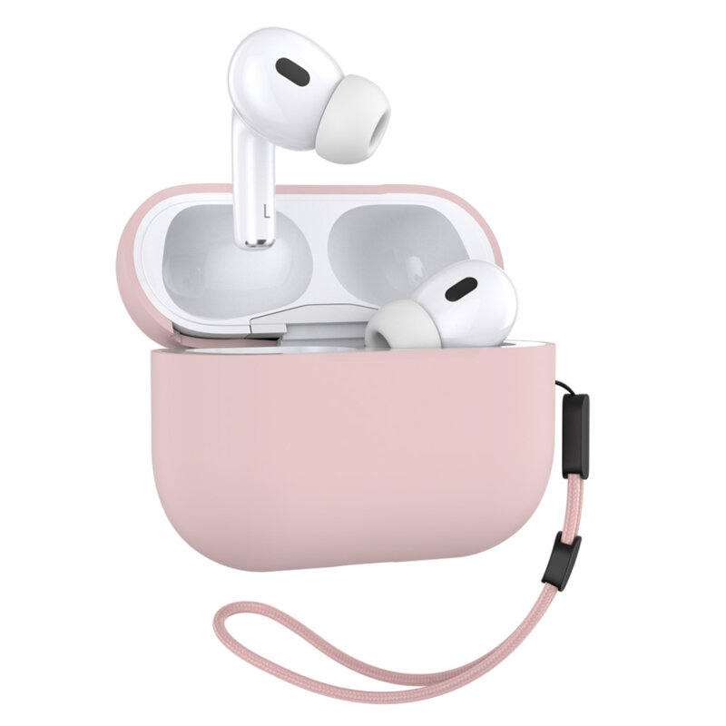 Husa AirPods Pro 2 Blueo Liquid Silicone, roz