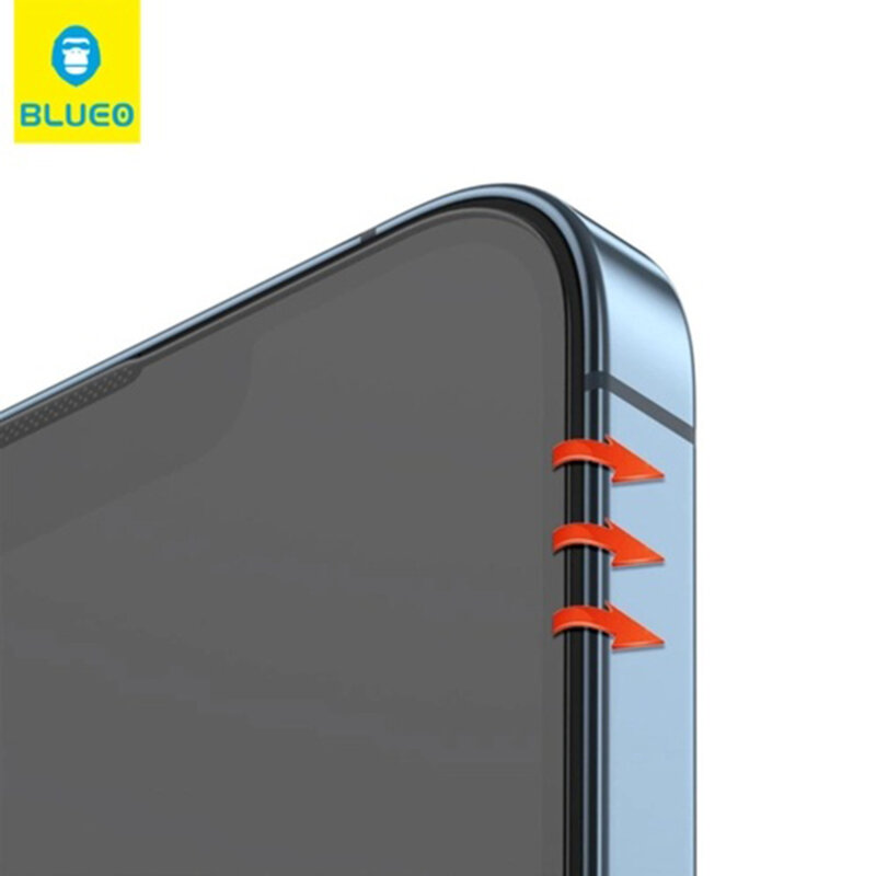 Folie iPhone 15 Plus Blueo Anti-Reflective HD Glass, negru