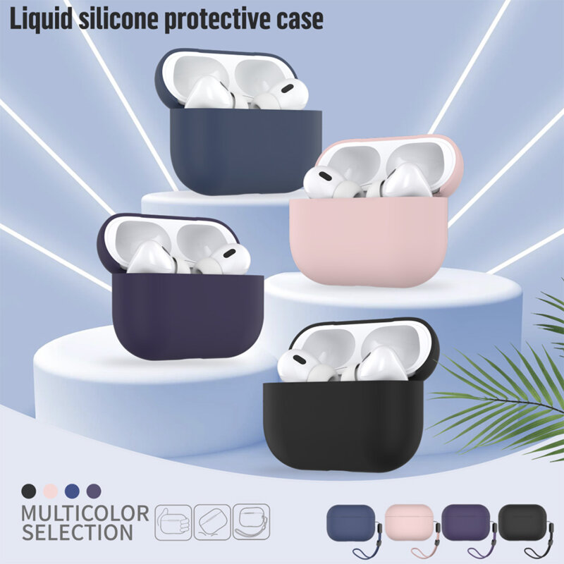 Husa AirPods Pro 2 Blueo Liquid Silicone, mov