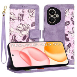 Husa personalizata fete Honor 400 Techsuit FlipCraft, mov