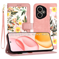 Husa personalizata fete Honor 400 Techsuit FlipCraft, roz