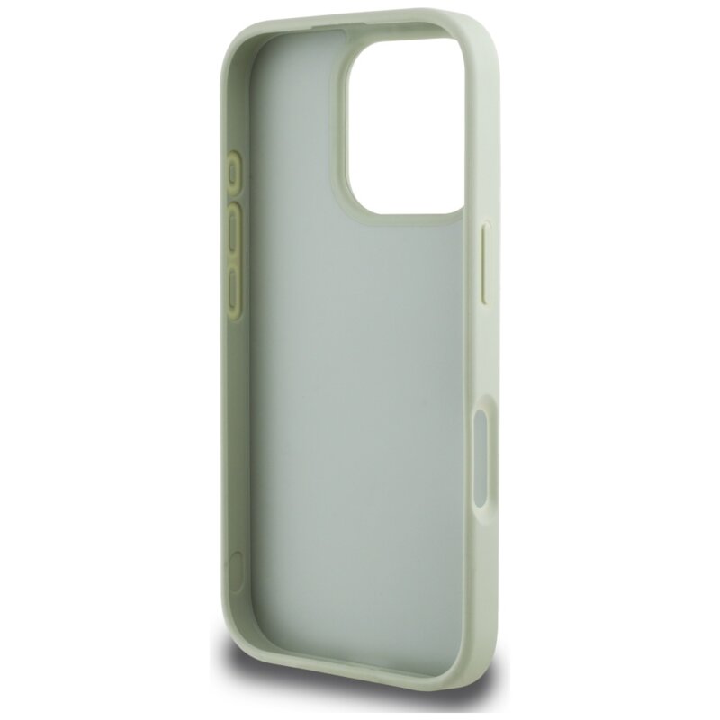 Husa originala Guess iPhone 16 Pro Hardcase Grained Big 4G Logo Small Classic Logo, verde, GUHCP16LPGT4MBN