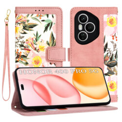 Husa personalizata fete Honor 400 Pro Techsuit FlipCraft, roz