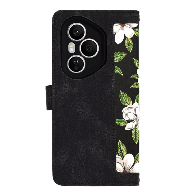 Husa personalizata fete Honor 400 Pro Techsuit FlipCraft, negru