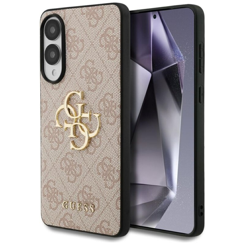 Husa originala Guess Samsung Galaxy S25 Edge Hardcase Big 4G Logo Classic Logo, roz, GUHCS25E4GMGPI