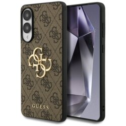 Husa originala Guess Samsung Galaxy S25 Edge Hardcase Big 4G Logo Classic Logo, maro, GUHCS25E4GMGBR