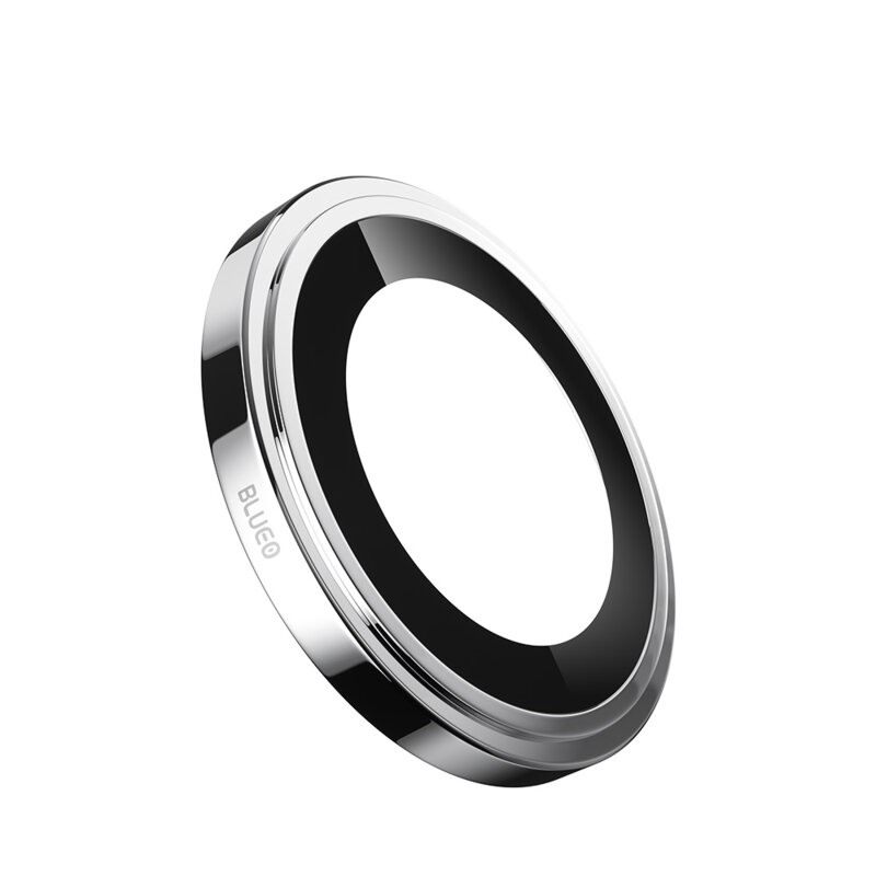 Folie iPhone 14 Pro Blueo Sapphire Crystal Original Lens Glass, argintiu
