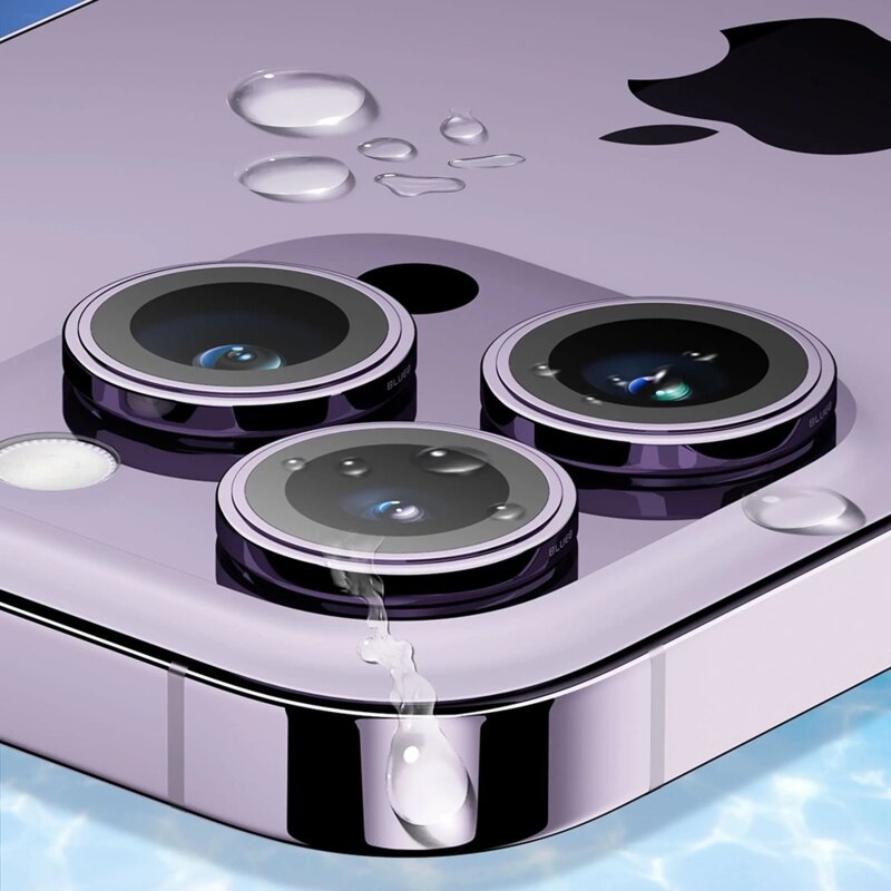 Folie iPhone 16 Pro Max Blueo Sapphire Crystal Original Lens Glass, silver