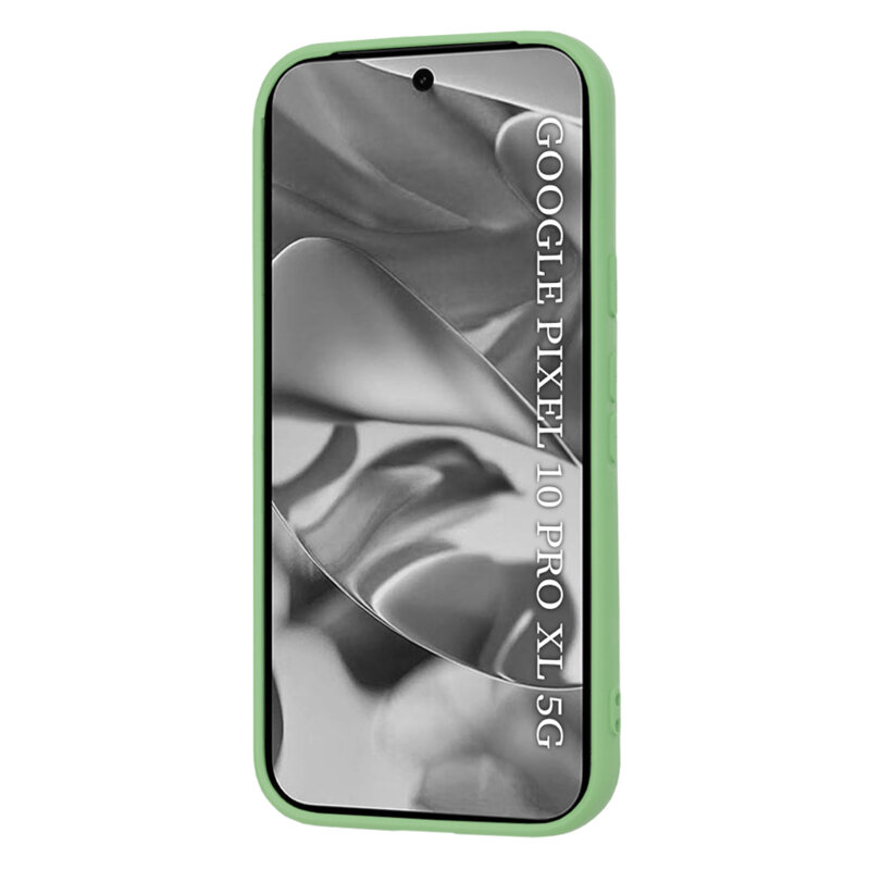 Husa silicon Google Pixel 10 Pro XL Techsuit SoftFlex, verde deschis