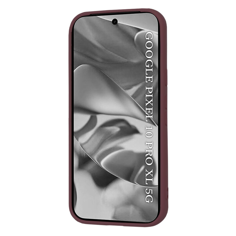 Husa silicon Google Pixel 10 Pro XL Techsuit SoftFlex, bordo