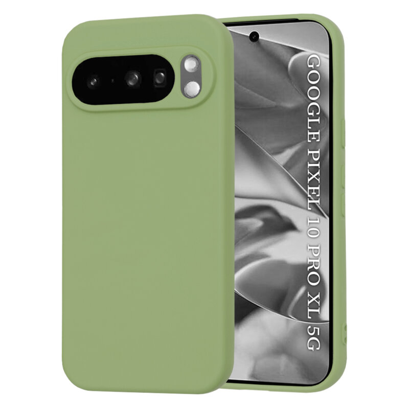 Husa silicon Google Pixel 10 Pro XL Techsuit SoftFlex, verde
