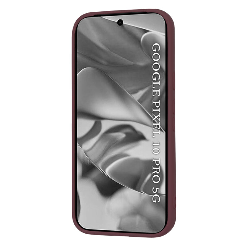 Husa silicon Google Pixel 10 Pro Techsuit SoftFlex, bordo
