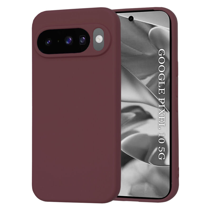 Husa silicon Google Pixel 10 Techsuit SoftFlex, bordo
