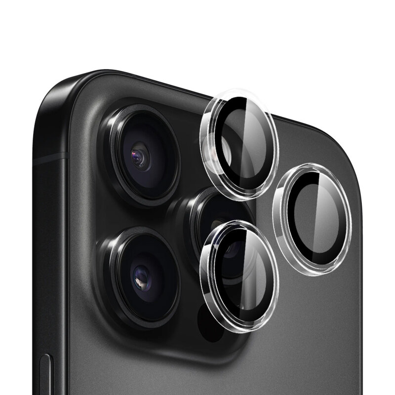 Folie iPhone 16 Pro Blueo Original Metal Frame Lens Protector, clear
