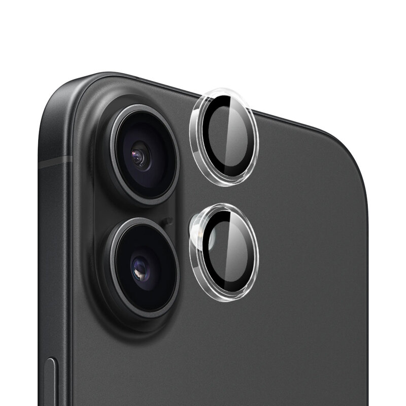 Folie iPhone 16 Plus Blueo Original Metal Frame Lens Protector, clear
