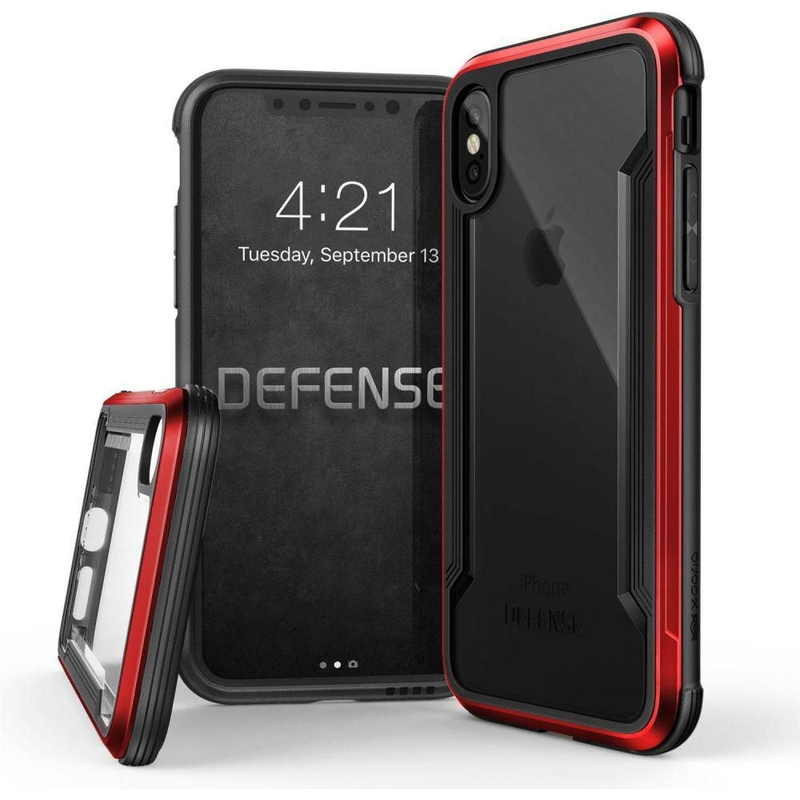 Husa Apple iPhone XS X-Doria Defense Clear - Red