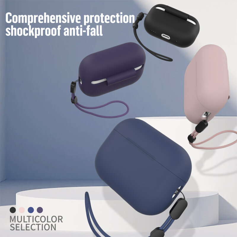 Husa AirPods Pro 2 Blueo Liquid Silicone, negru